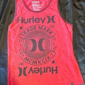Hurley Men's Red Graphic Swim Tank